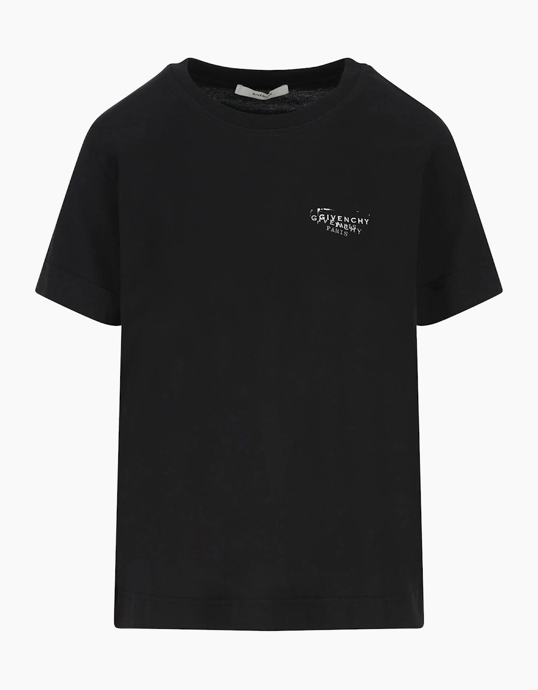 Givenchy Men's Givenchy Multi Stamp Logo T-Shirt in Black