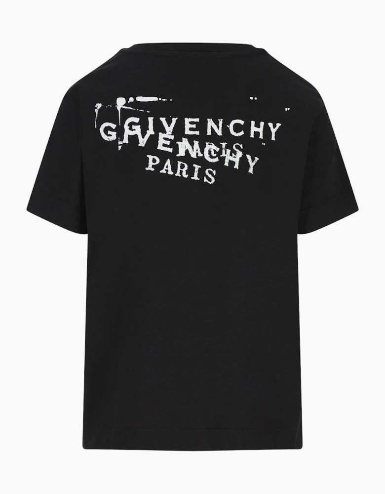 Givenchy Multi Stamp Logo T-Shirt in Black