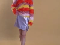 Banana Peel Cashmere Rainbow Cardigan