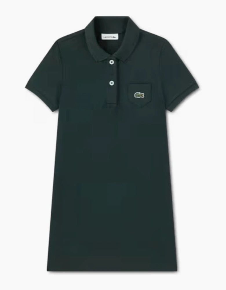 Lacoste Pique Polo Dress in Sinople Green 447066
