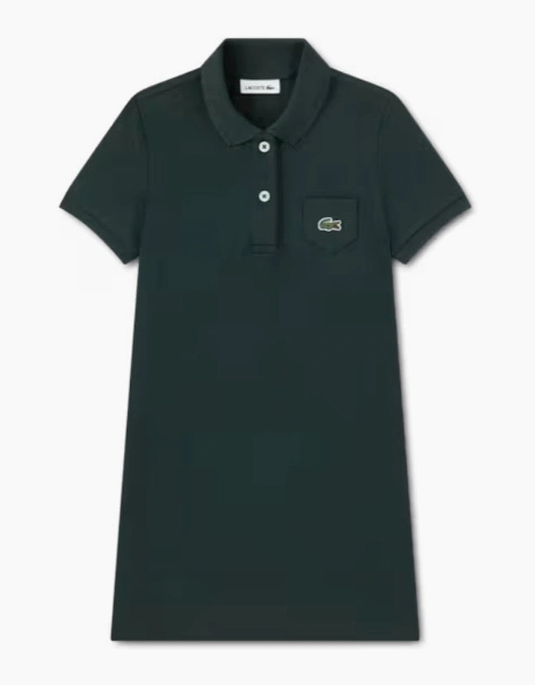 Lacoste Pique Polo Dress in Sinople Green 447066