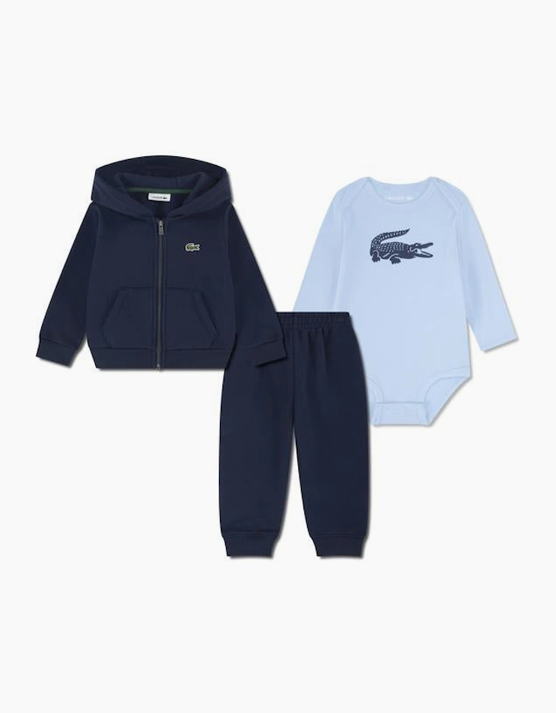 LACOSTE BABY/TODDLER PREMIER FLEECE SET IN MARINE BLUE 647192
