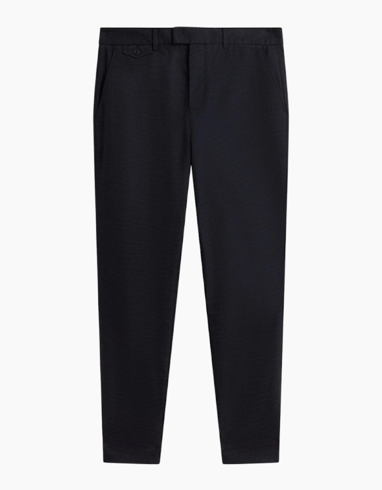 Ted Baker Brunit Slim Houndstooth Navy Trousers