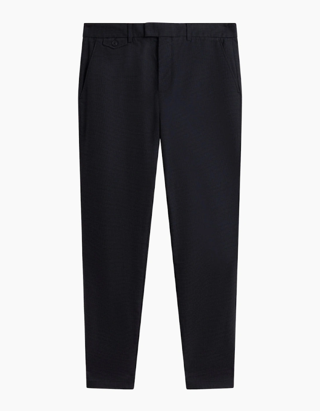 Ted Baker Men's Ted Baker Brunit Slim Houndstooth Navy Trousers - Black