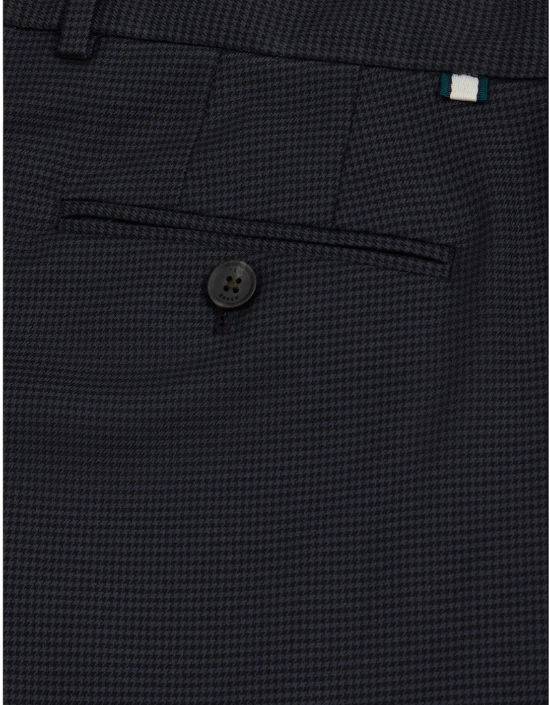Ted Baker Brunit Slim Houndstooth Navy Trousers
