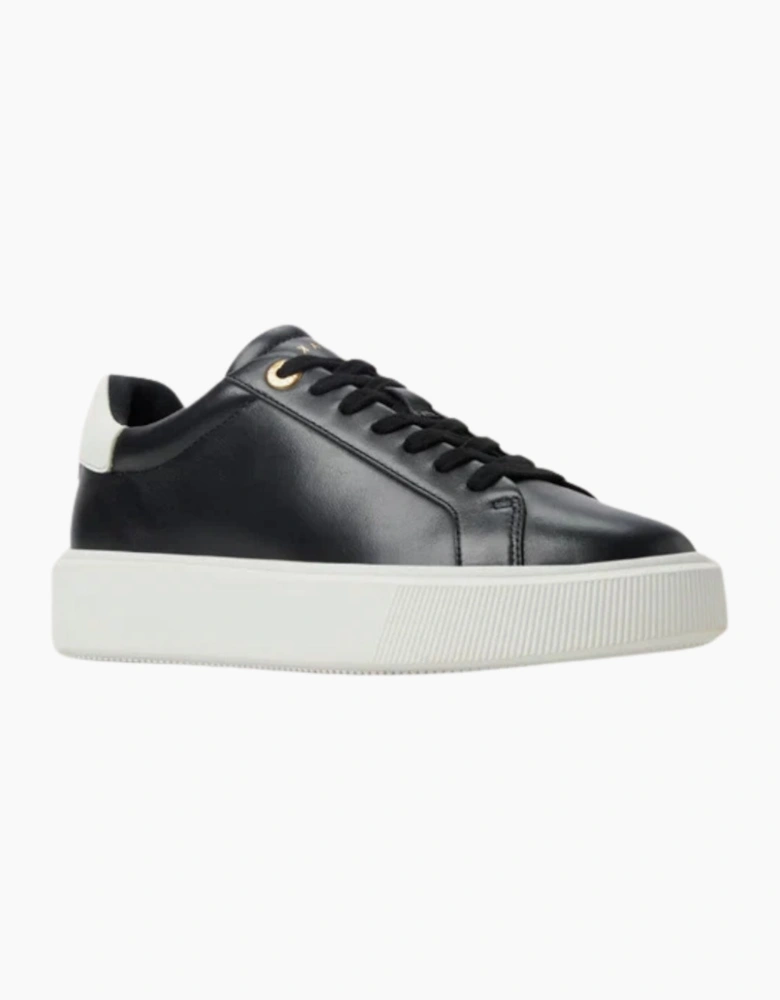 Ted Baker Lorieee Smooth Black Leather Trainers