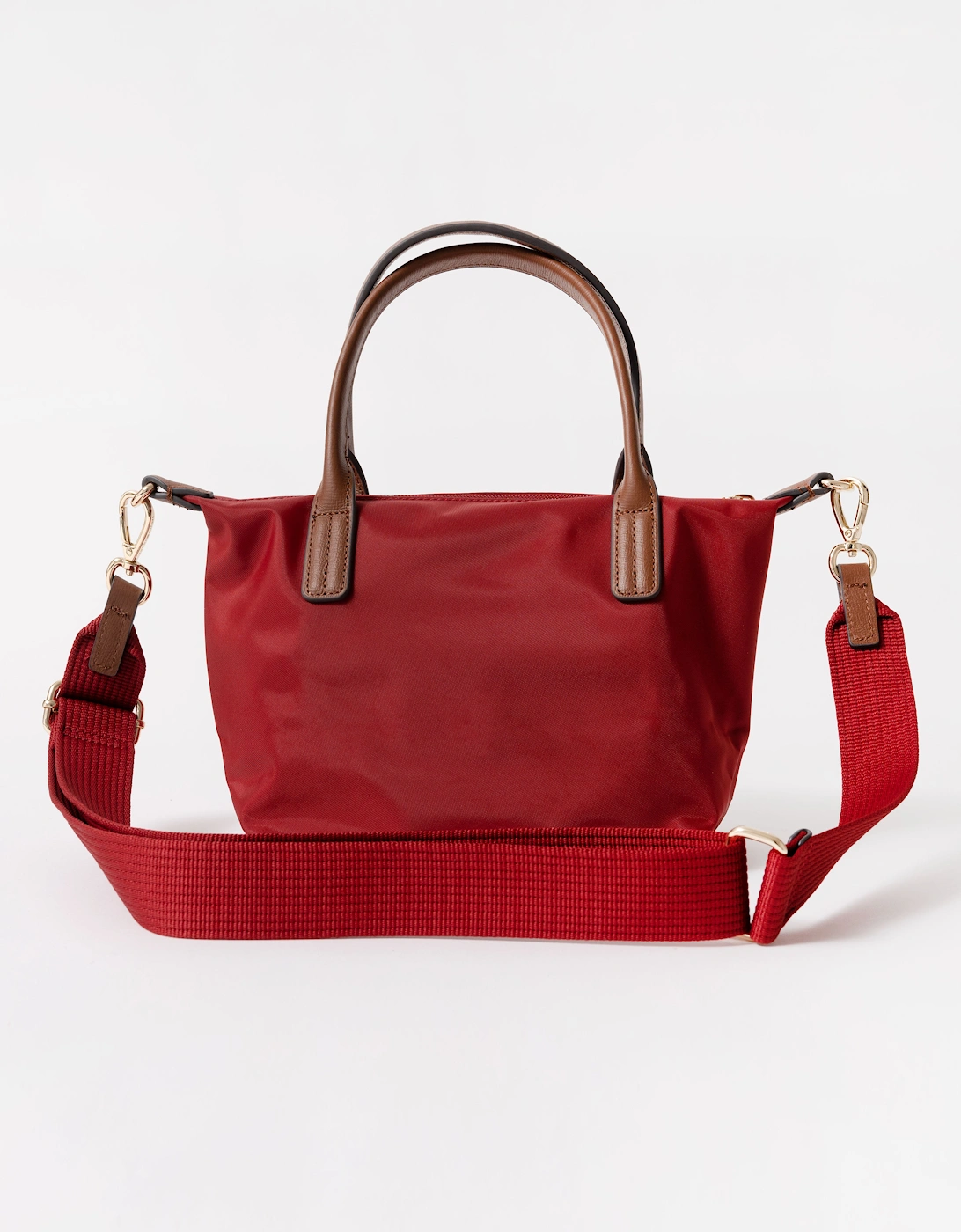 Tommy Hilfiger Popette Womens Mini Tote Bag - Red