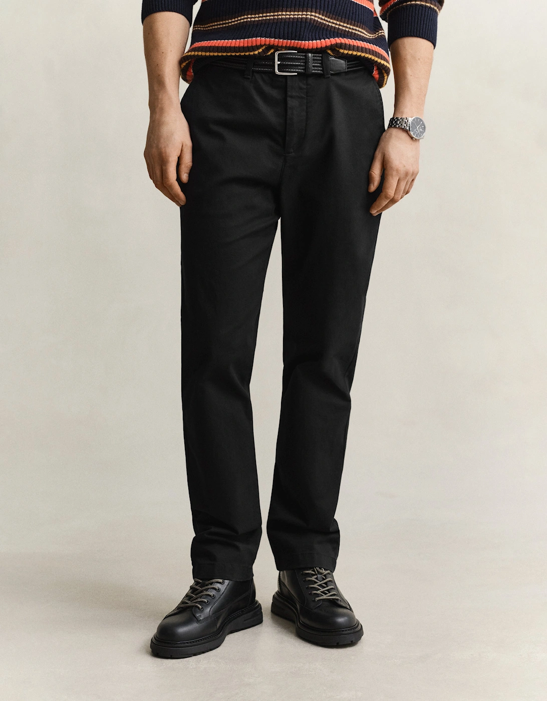 GANT Mens Regular Fit Classic Chinos - 05 Black