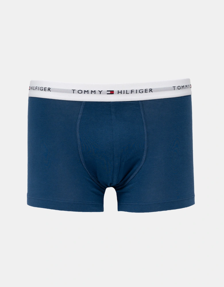 Tommy Hilfiger 3 Pack Mens Trunks - Carbon Navy/Blue In/Chm Blue