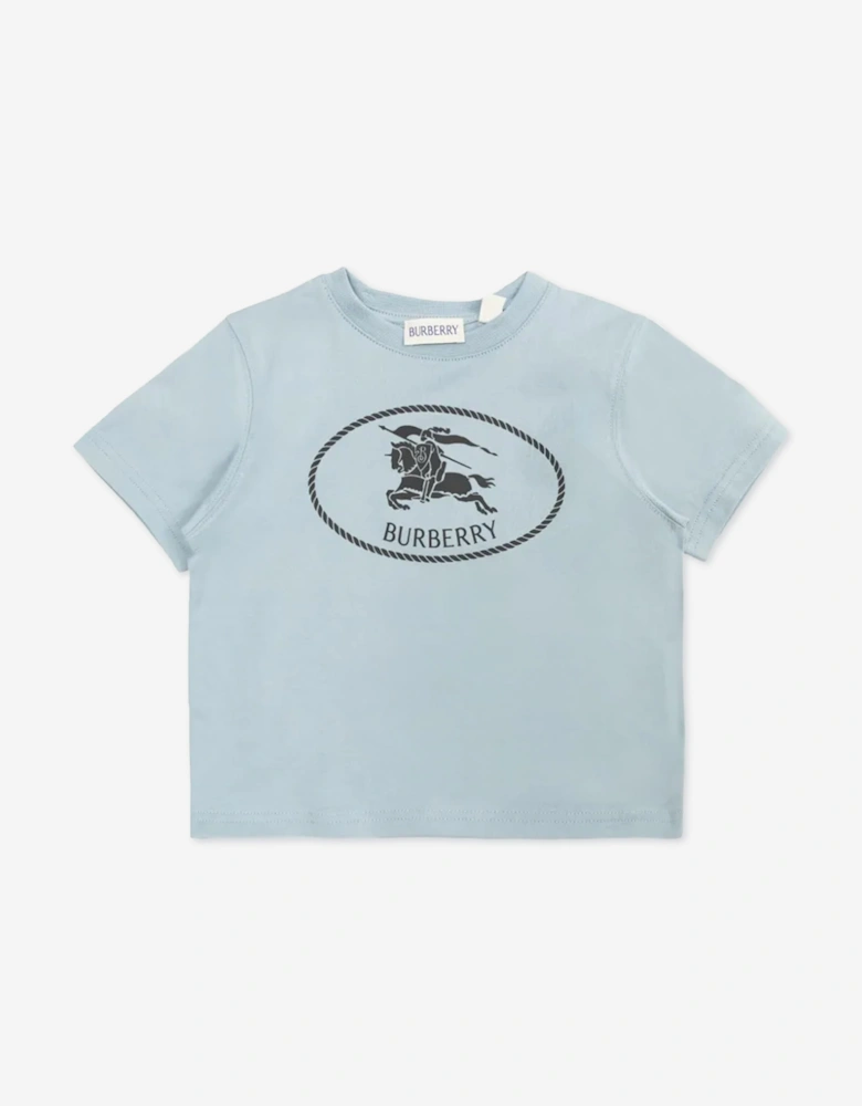 Burberry Baby Boys Mini Cedar Crest T-Shirt in Blue