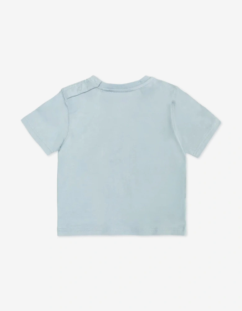 Burberry Baby Boys Mini Cedar Crest T-Shirt in Blue