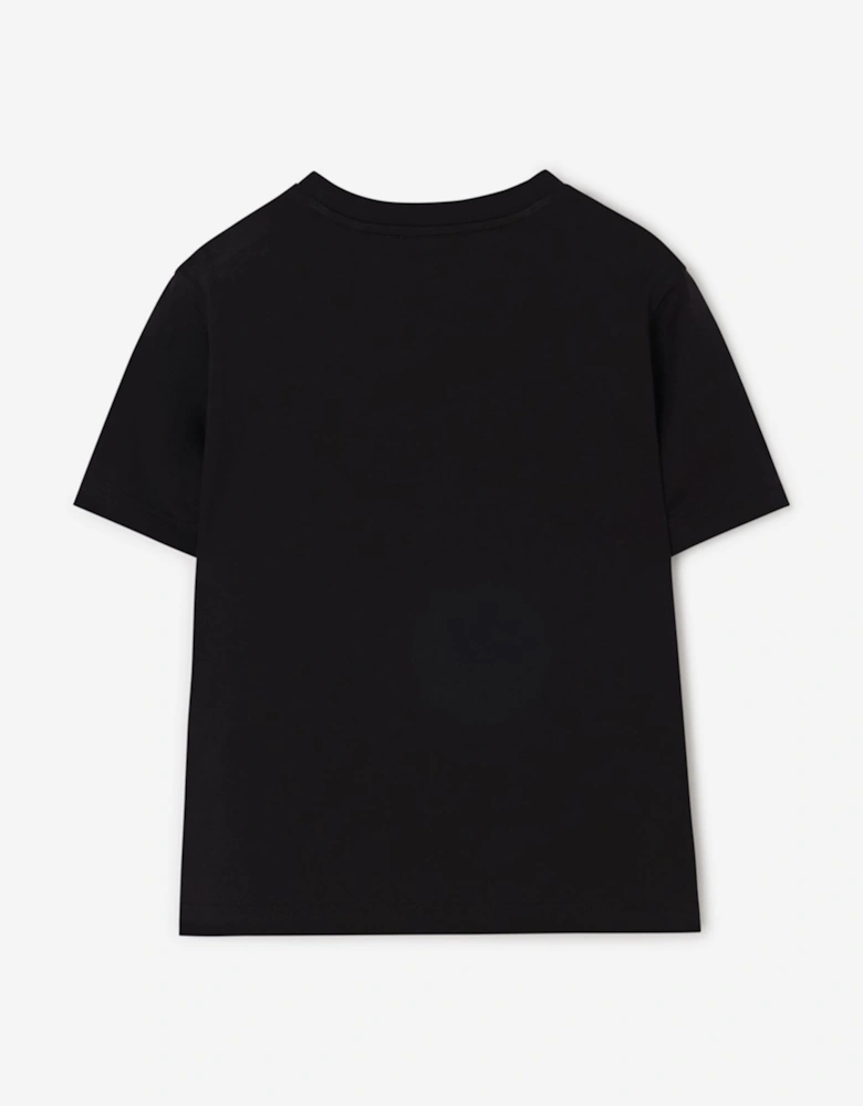 Burberry Boys Cedar EKD T-Shirt in Black