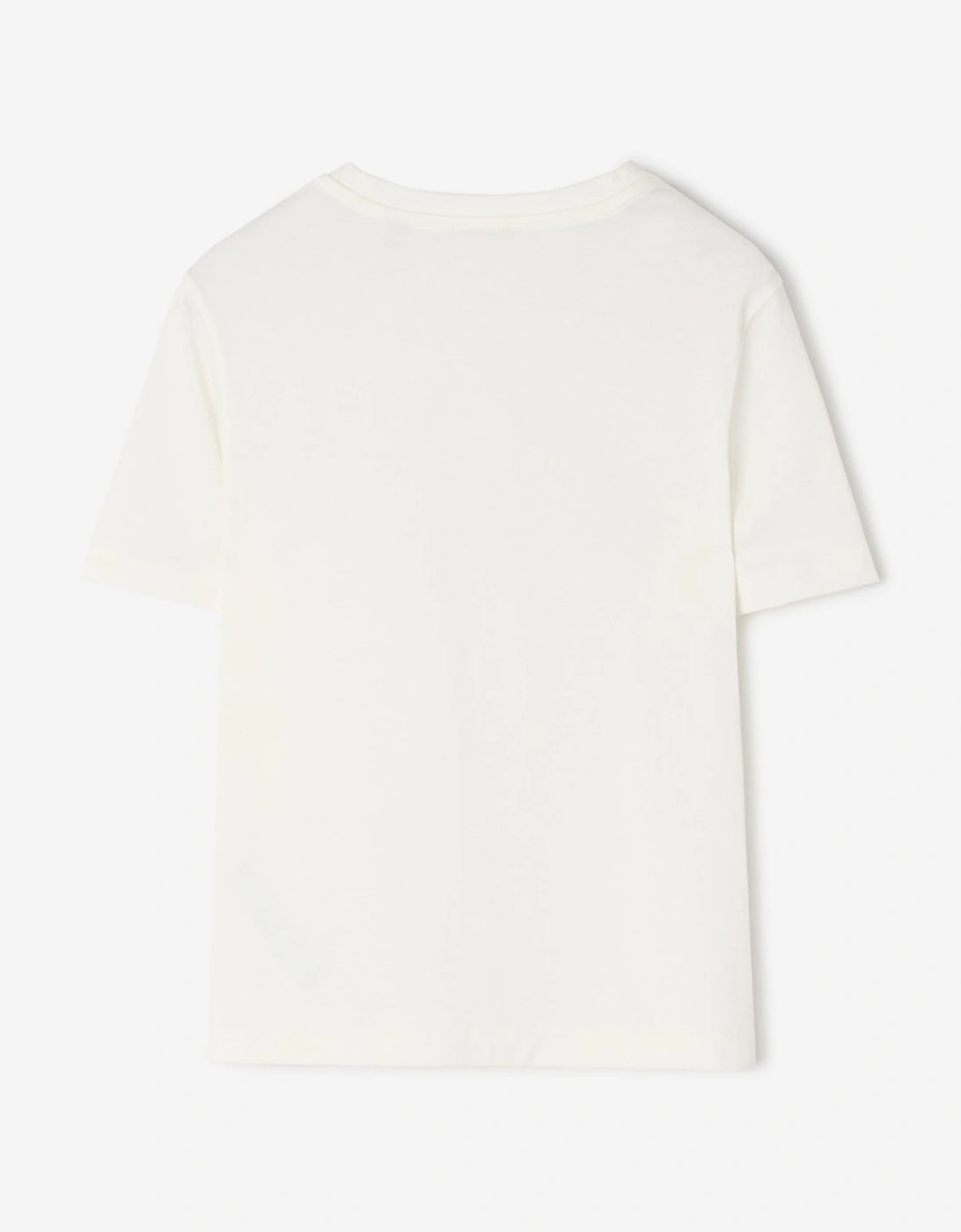 Burberry Girls Cedar Teddy Party T-Shirt in Ivory