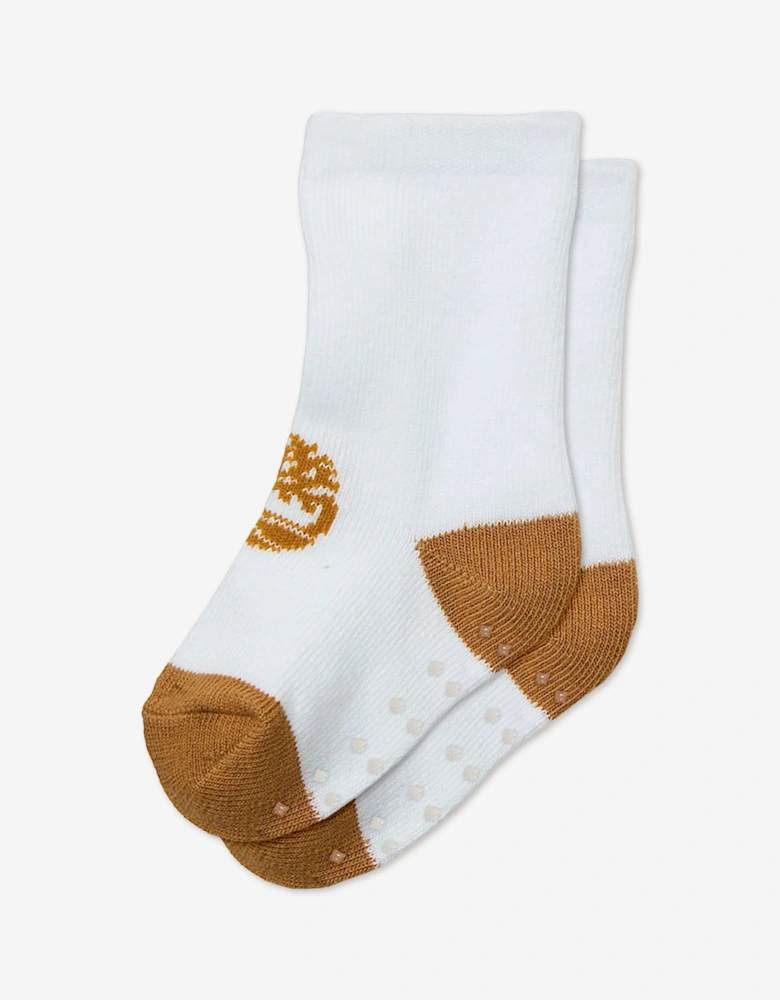 Timberland Baby 2 Pack Boot Socks Set in Brown