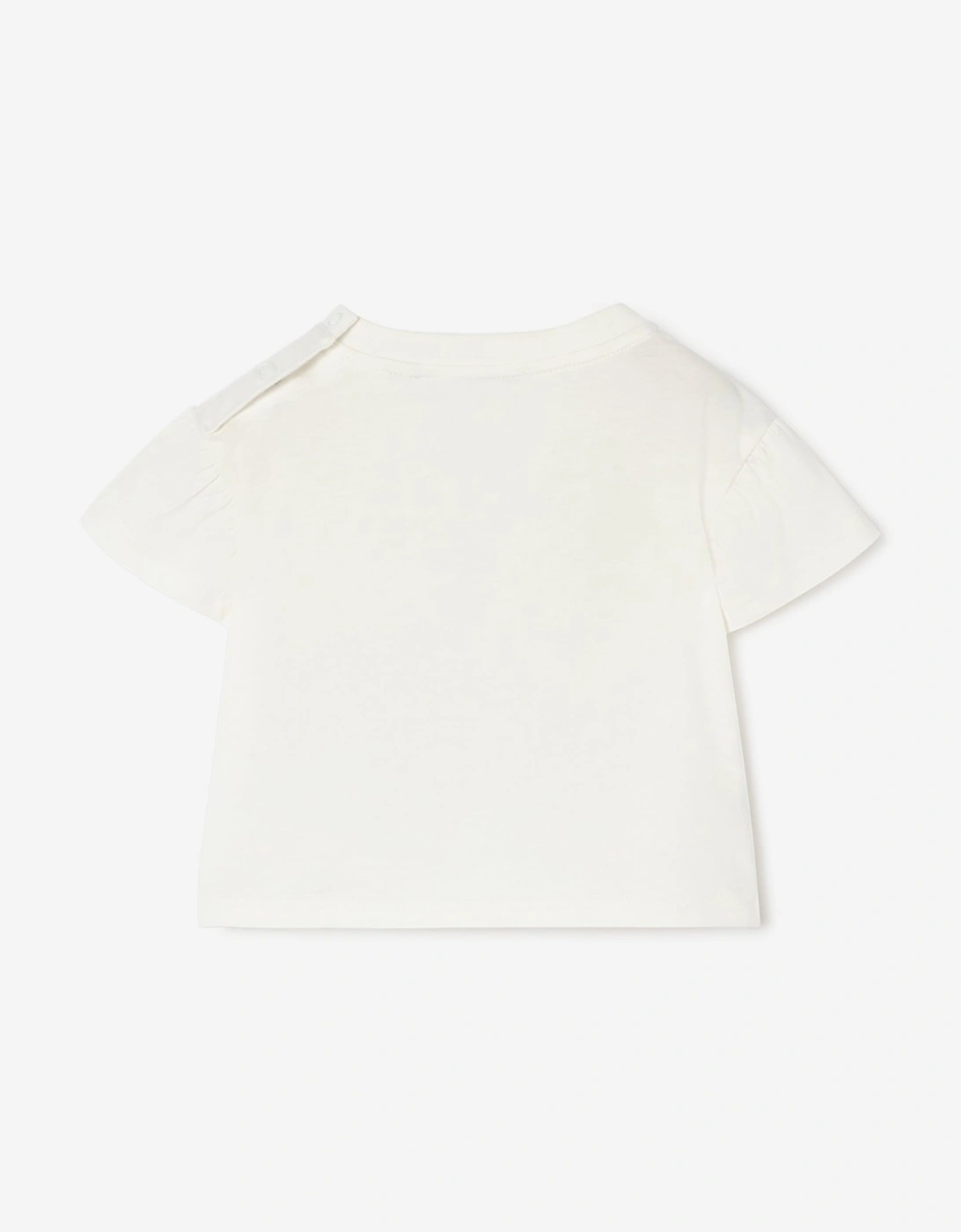 Burberry Baby Girls Roxy Bow T-Shirt in Ivory