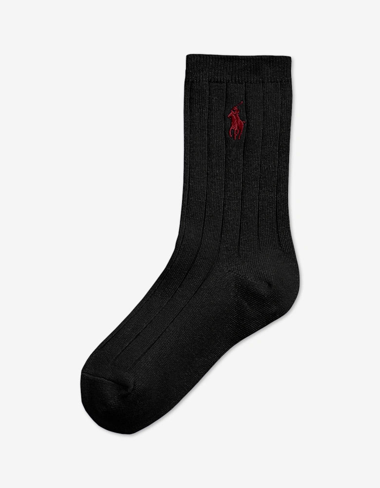 Ralph Lauren Boys 3 Pack Crew Socks Set in Navy