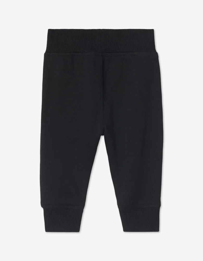 Burberry Baby Boys Jackson Check Tape Joggers in Black