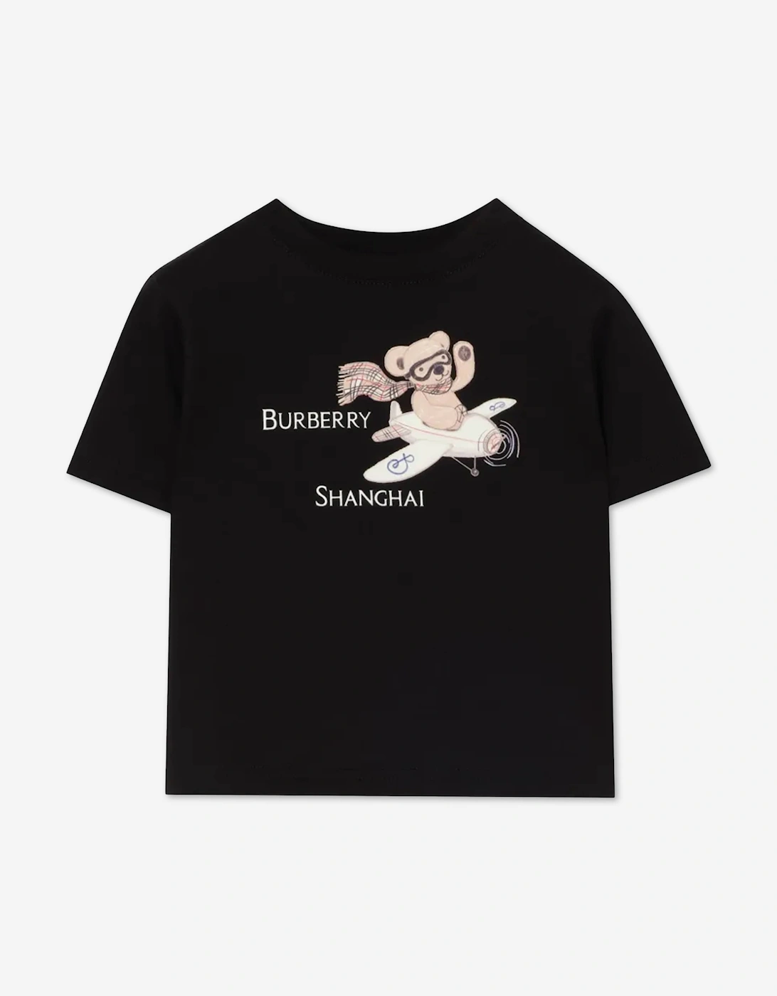Burberry Baby Boys Mini Cedar Shanghai T-Shirt in Black