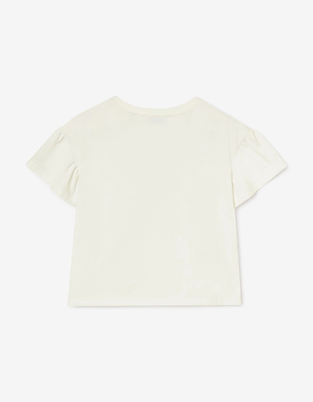 Burberry Girls Roxy Bow T-Shirt in Ivory