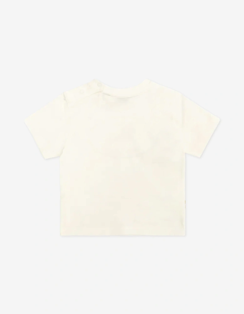 Burberry Baby Girls Cedar Crest EKD T-Shirt in Ivory