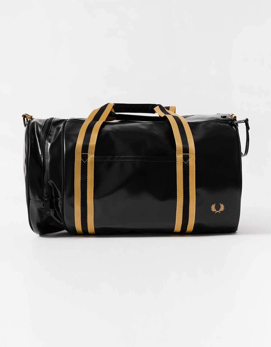 Fred Perry Women's Fred Perry Tipped Classic Barrel Bag - Black/Gold 774