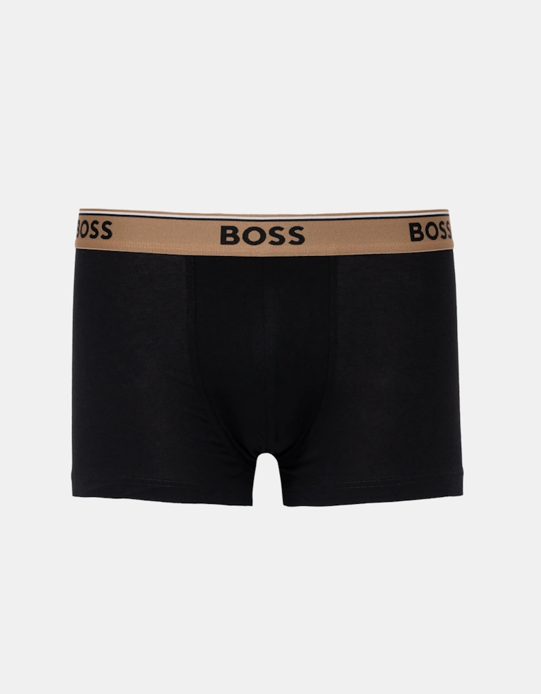 BOSS Orange Mens Three-pack of stretch-cotton trunks with logo waistbands - Medium Beige 262