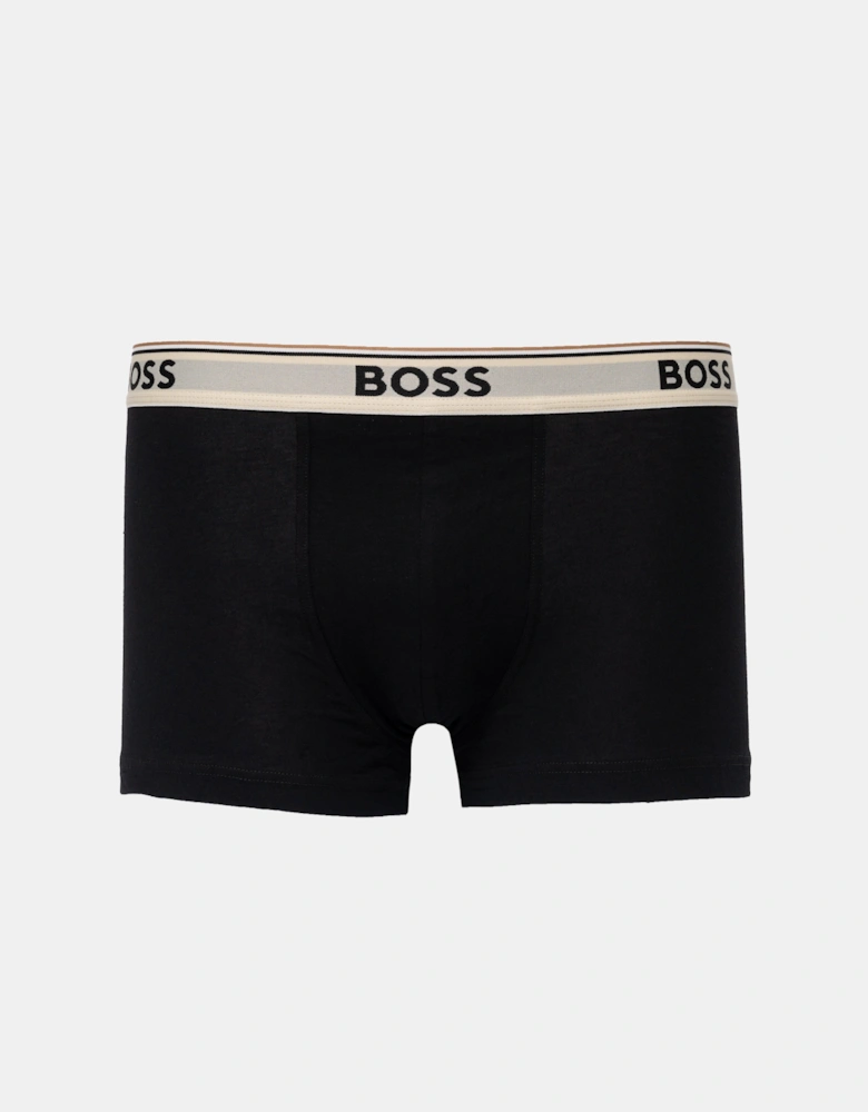 BOSS Orange Mens Three-pack of stretch-cotton trunks with logo waistbands - Medium Beige 262
