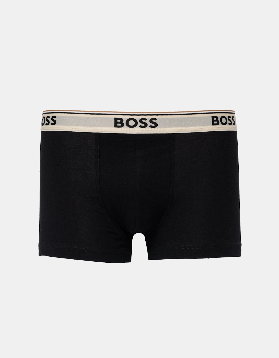 BOSS Orange Mens Three-pack of stretch-cotton trunks with logo waistbands - Medium Beige 262