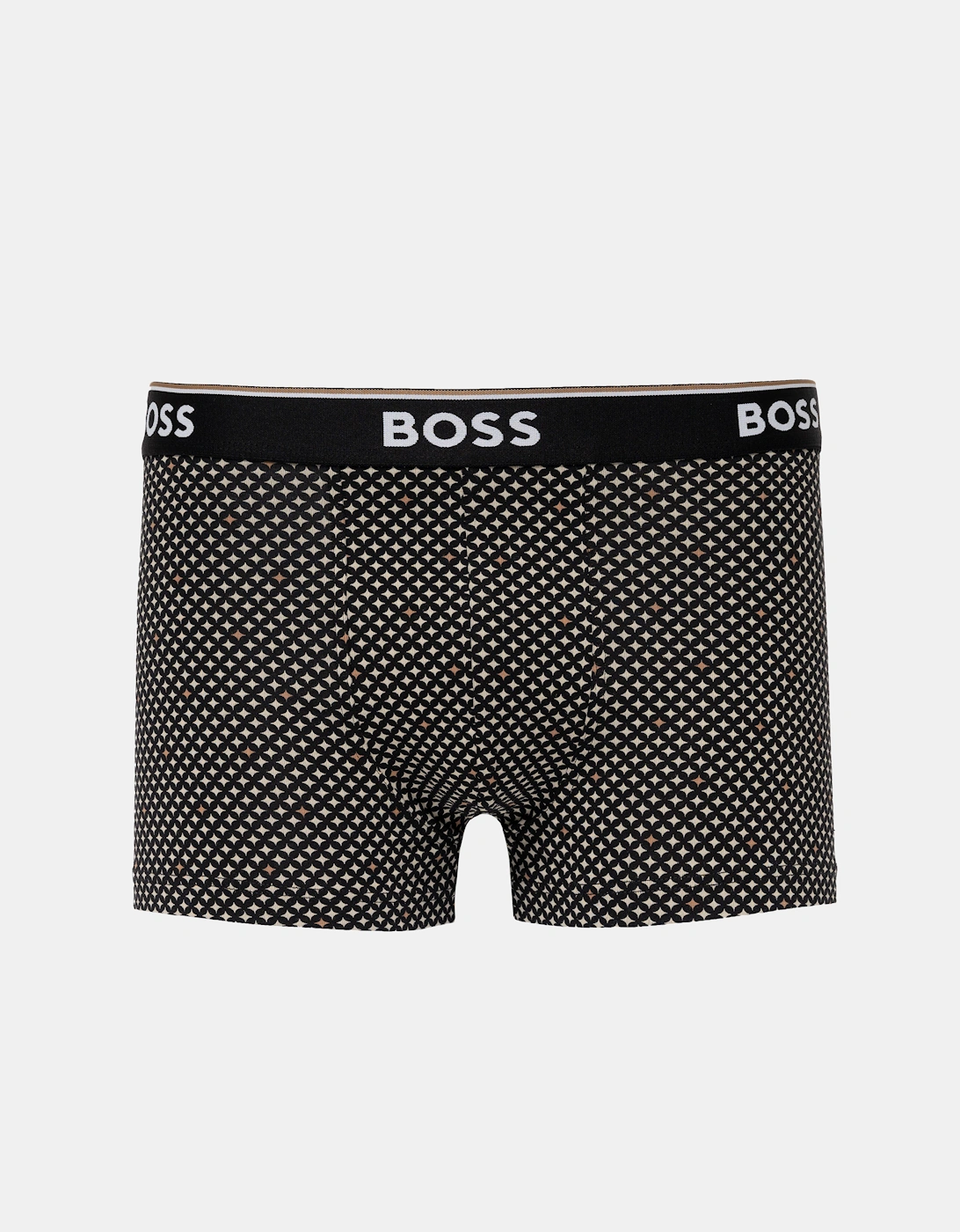 BOSS Orange Mens Three-pack of stretch-cotton trunks with logo waistbands - Medium Beige 262