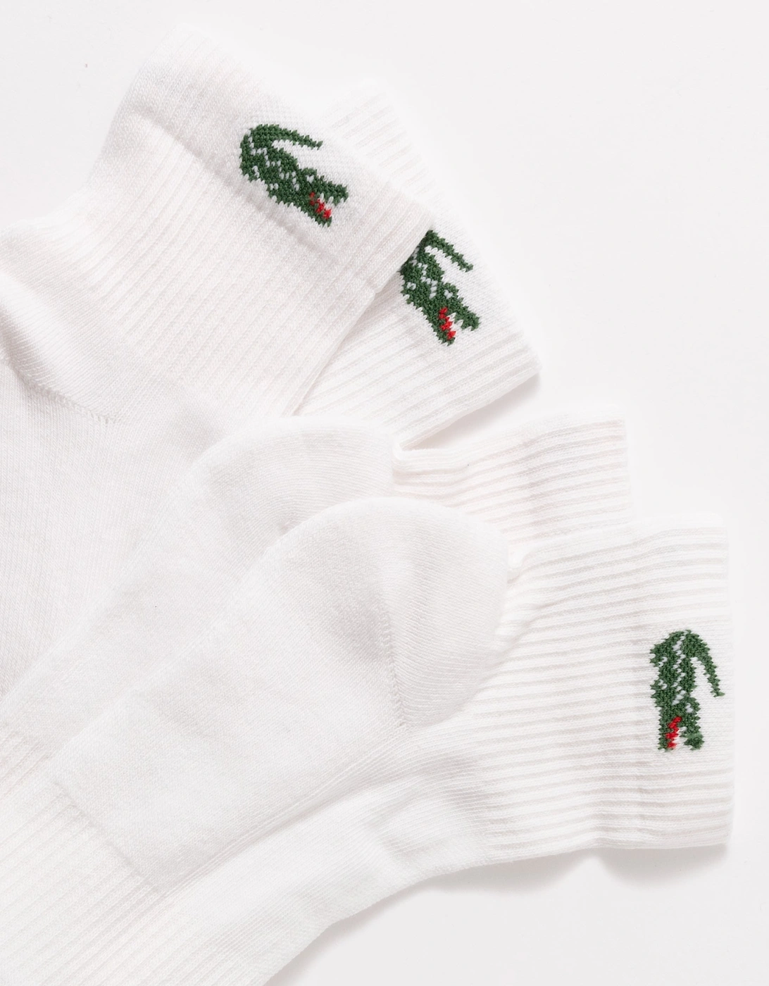 Lacoste 6-Pack Mid-Length Mens Sport Socks - White/Grey/Black L78