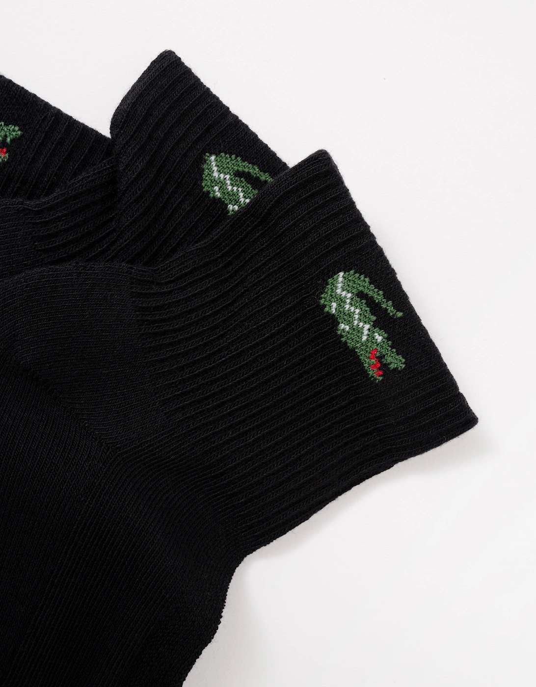 Lacoste 6-Pack Mid-Length Mens Sport Socks - White/Grey/Black L78