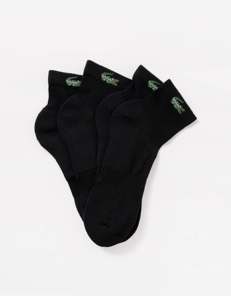 Lacoste 6-Pack Mid-Length Mens Sport Socks - White/Grey/Black L78