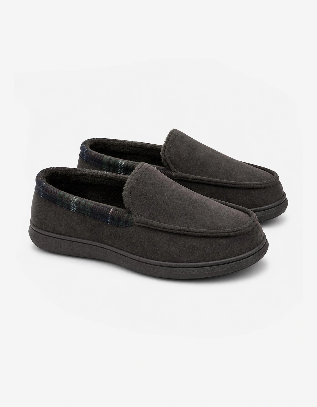 Jo & Joe ST ANDREWS Mens Moccasin Slippers Brown