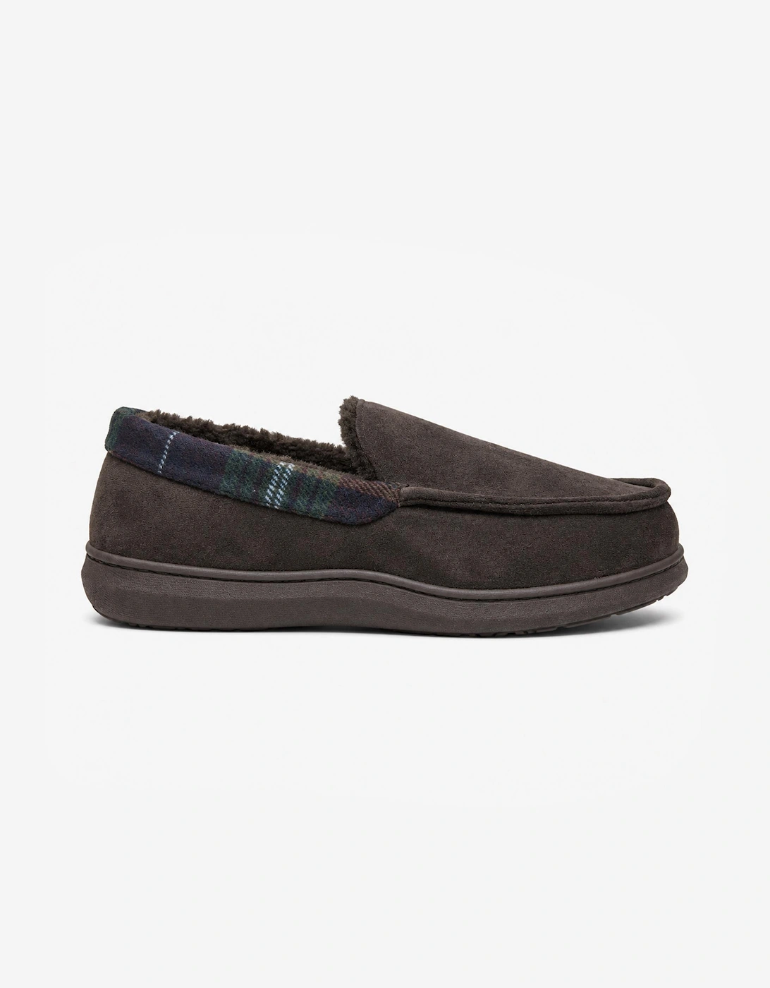 Jo & Joe ST ANDREWS Mens Moccasin Slippers Brown