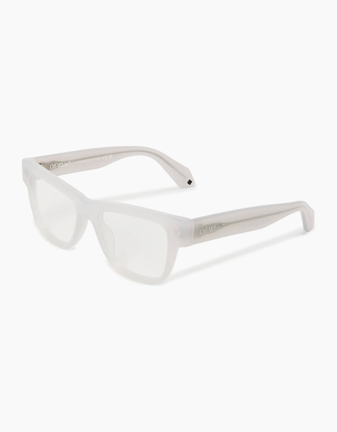 Off-White Men's Grey Style 7W Rectangle Full Rim Sunglasses - Size One Size