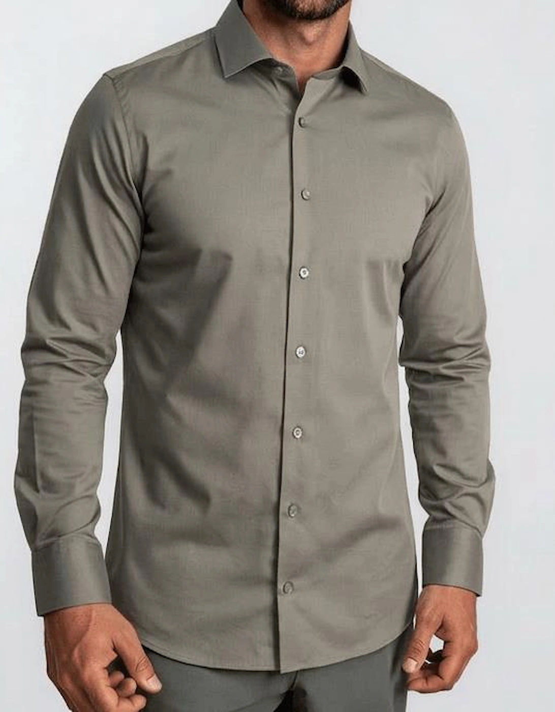 Gran Sasso Mercerized Cotton Jersey Shirt in Grey