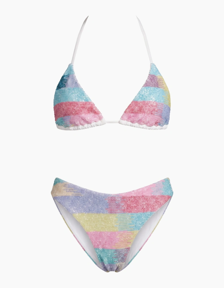 Nerina Multi Colour Hand-Beaded Bikini Bottom