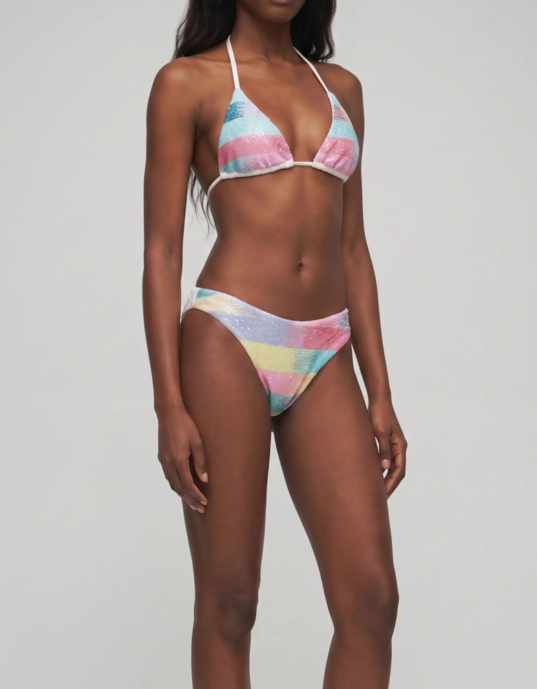 Nerina Multi Colour Hand-Beaded Bikini Bottom