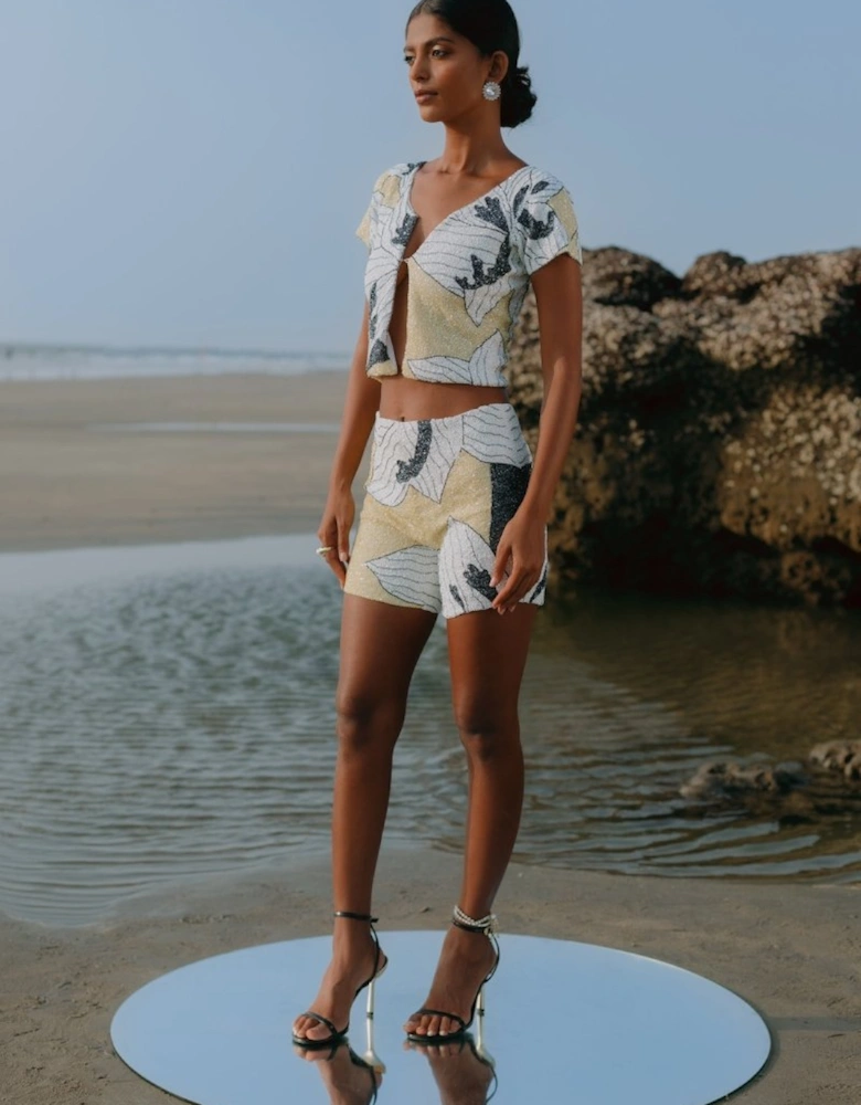 Lily Rose Top in Yellow Oceanus x By Poppy