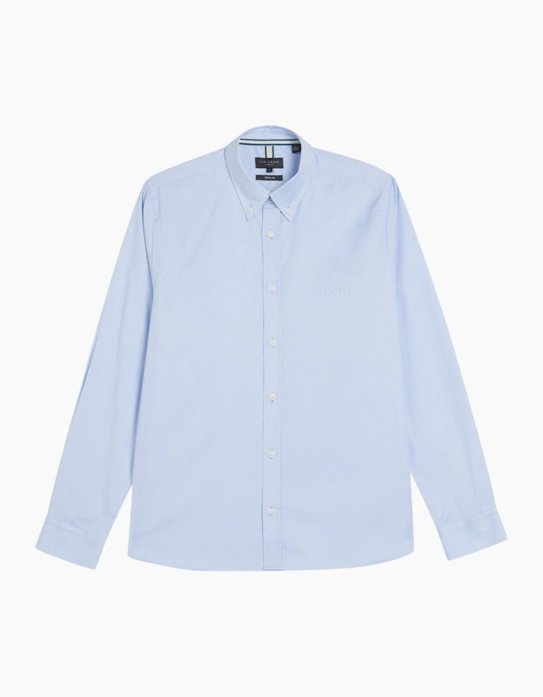 Ted Baker Allarde Regular Branded Light Blue Oxford Shirt