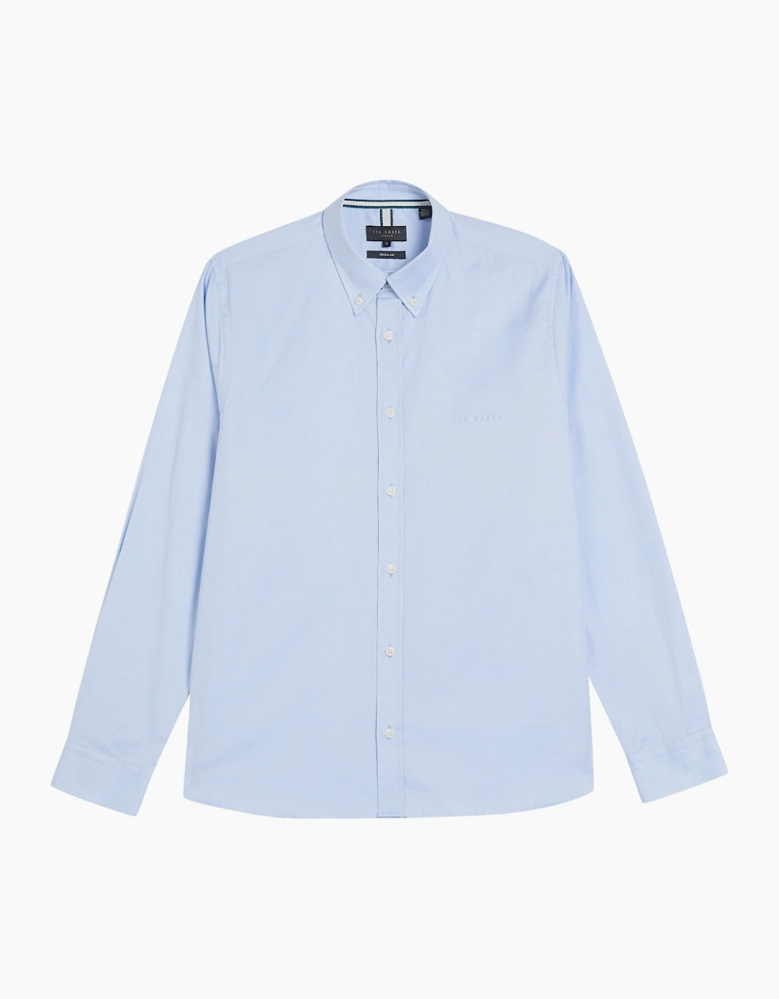 Ted Baker Allarde Regular Branded Light Blue Oxford Shirt