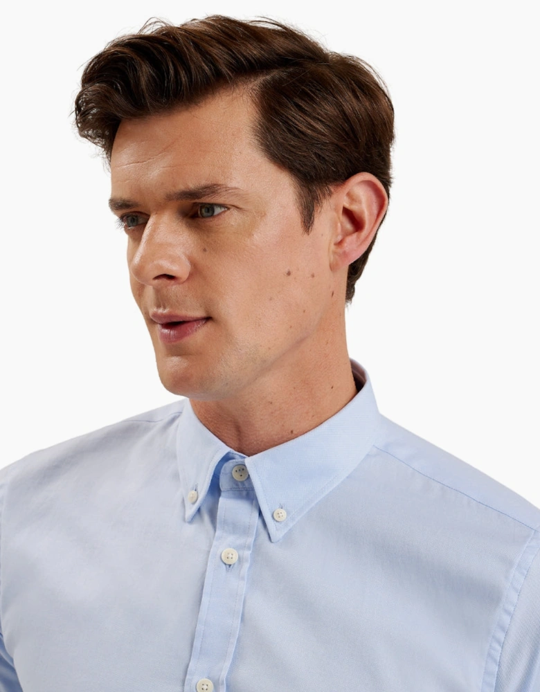 Ted Baker Allarde Regular Branded Light Blue Oxford Shirt