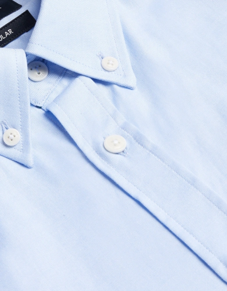 Ted Baker Allarde Regular Branded Light Blue Oxford Shirt