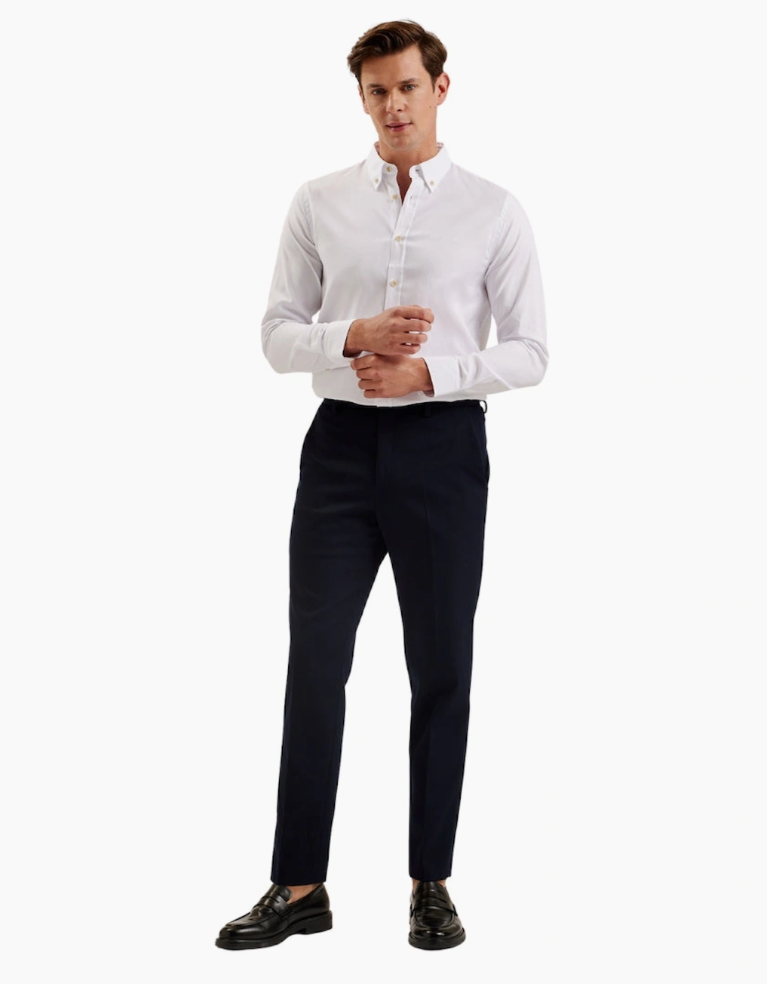 Ted Baker Allarde Regular Branded White Oxford Shirt
