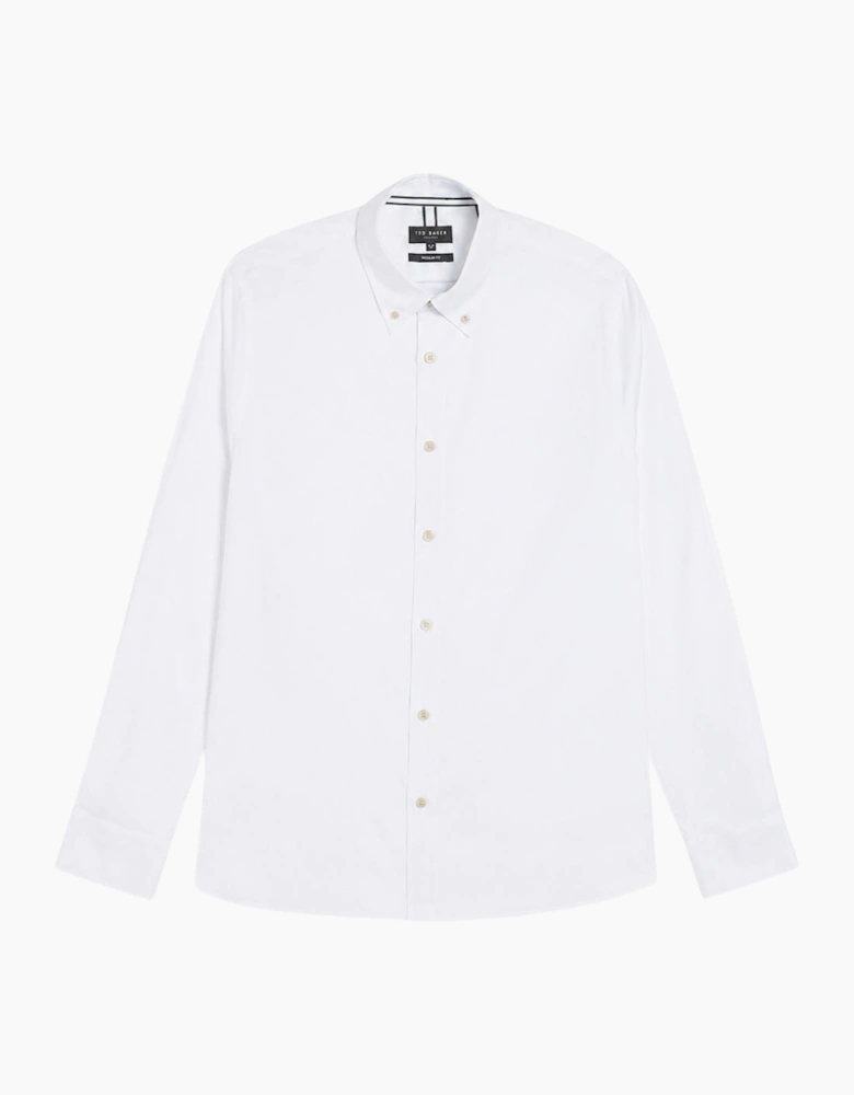 Ted Baker Allarde Regular Branded White Oxford Shirt