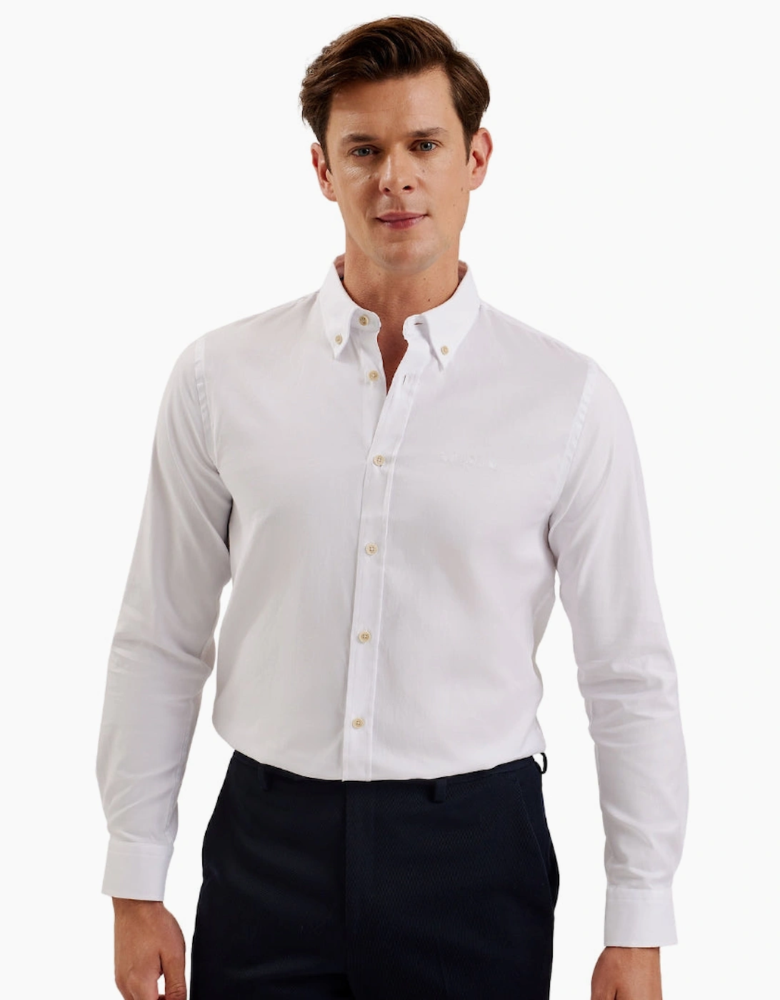 Ted Baker Allarde Regular Branded White Oxford Shirt