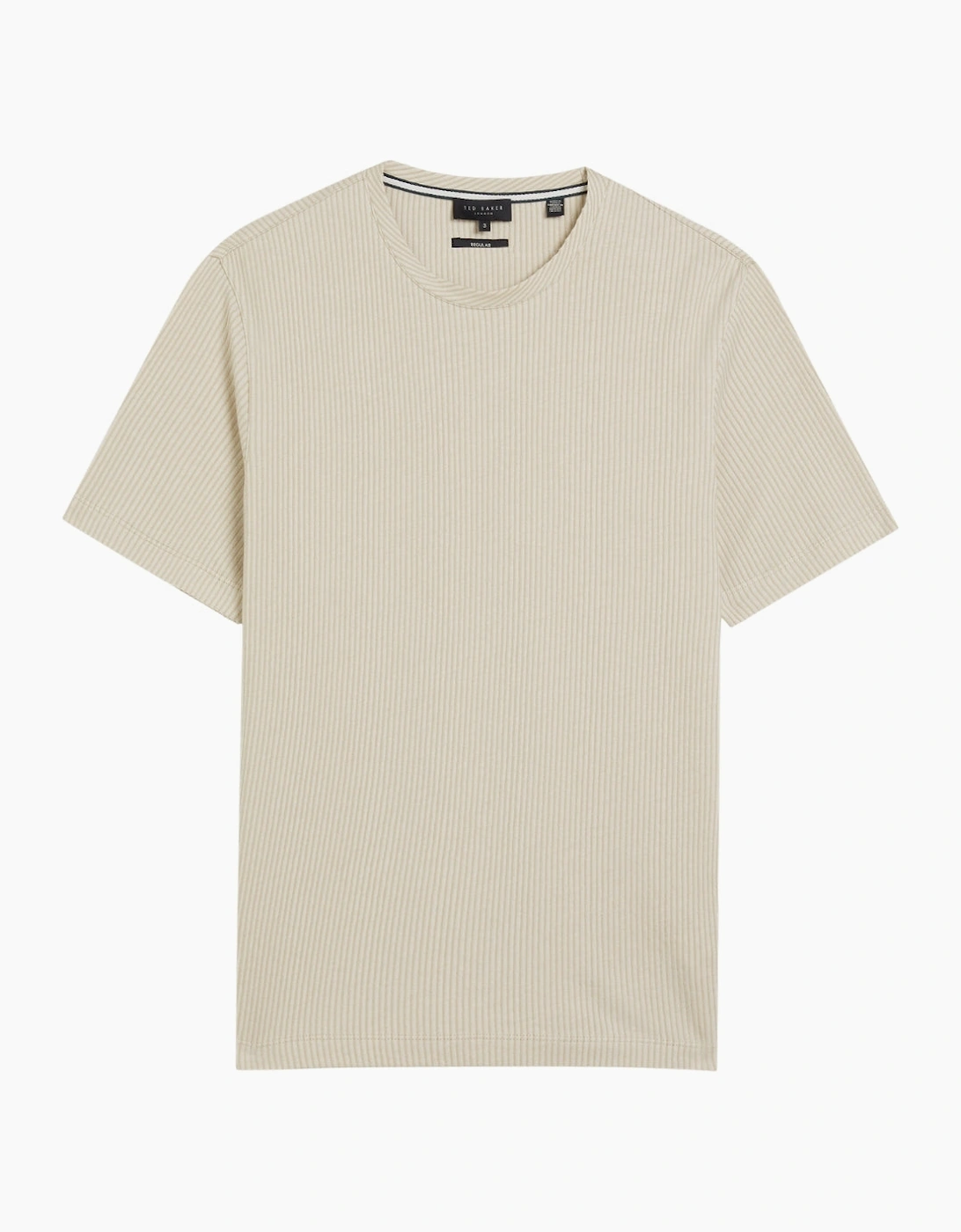 Ted Baker Heynes Regular Fit Textured Beige T-Shirt