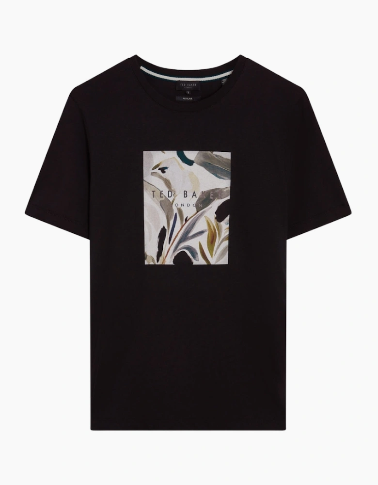 Ted Baker Justino Box Print Black Graphic T-Shirt