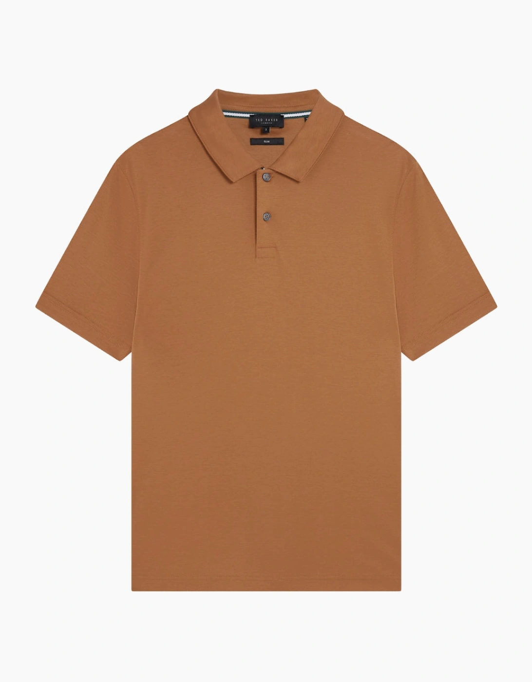 Men's Ted Baker Zeiter Slim Soft Touch Brown Polo Shirt - Size: 42