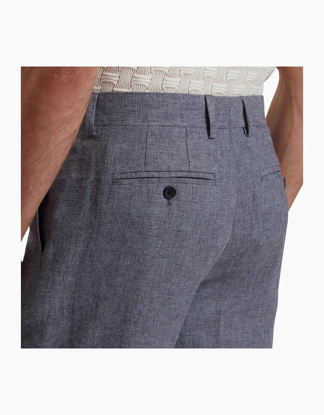 Ted Baker Kenleys Stretch Blue Linen Short